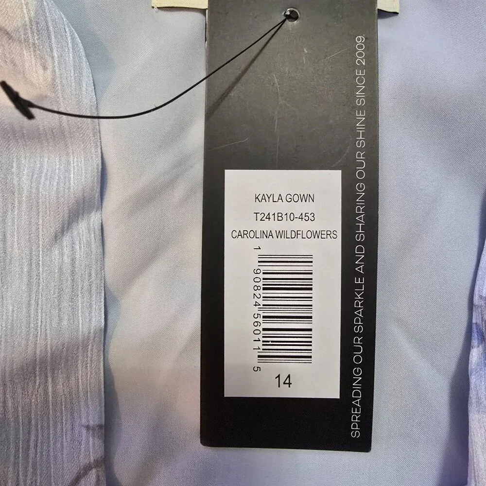 NWT Sachin & Babi Kayla Halter Wildflowers Blue Floral Sleeveless Holiday Dress - Picture 11 of 14